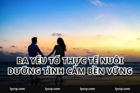 Ba yếu tố thực tế nuôi dưỡng tình cảm bền vững
